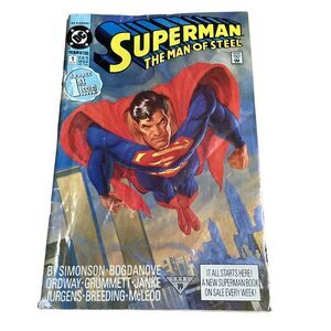 DC Comics SUPERMAN: THE‎ MAN OF STEEL  Issue 1 July 1991 COMIC BOOK KG